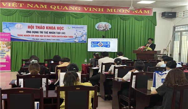 HỘI THẢO KHOA HỌC: “ỨNG DỤNG TRÍ TUỆ NHÂN TẠO (AI) TRONG NGHIÊN CỨU KHOA HỌC VÀ PHÁT TRIỂN CHUYÊN MÔN Y KHOA”)